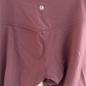 Athleta Wine-Colored High-Rise Performance Leggings